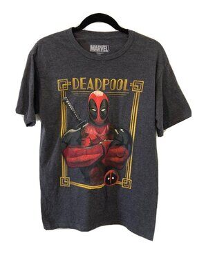 Marvel Comics Men's Deadpool Officially Licensed Graphic T-Shirt Size Medium